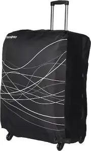 Samsonite Unisex-Adult Printed Luggage Cover Black Large Printed Luggage Cover