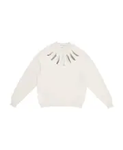 Marcelo Burlon County Of Milan Feather Printed Crewneck Sweater XL White
