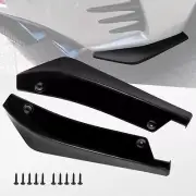 2x Black For Mitsubishi Car Rear Bumper Lip Diffuser Splitter Canards Protector (for: Mitsubishi)