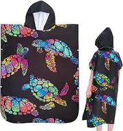 Hooded Beach Towel - Quick-Drying Hooded Poncho Towel,Towel Dress, Wearable Towels for Women, Surf Poncho Changing Robe with Hood for Bathing, Vacation Buniq