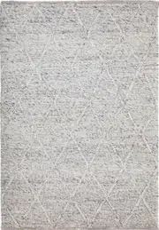Darcy Diamond Beige Silver Felted Wool Rug