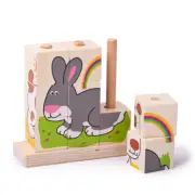 Bigjigs Toys Stacking Blocks (Pets)