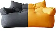 Bean Bag Chair Bean Bag Cover Luxury 2-seat Bean Bag Sofa Cover No Filler Floor Seat Beanbag Couch Pouf Chaise Lounge Recliner Frameless Furniture