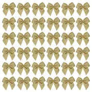100Pcs 1" Mini Satin Ribbon Bows for DIY Craft Party Decoration Yellow