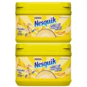 920182 2 x 300G TUB NESTLE NESQUIK BANANA FLAVOUR MILK POWDER MILKSHAKE MIX UK