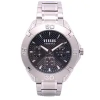 在飛比找森森購物網優惠-VERSUS VERSACE凡賽斯精品美感男性優質腕錶-銀黑
