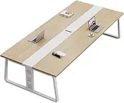 HOLGVE Small Conference Table, Business Meeting Desk for 4 People, for Home Office, Small Space Seminar Training Desk
