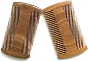 BIUDECO Wooden Hair Comb Sandalwood Beard Comb 10cm Dual-sided Fine Tooth Comb