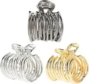 CANIGHT 3pcs Stylish Hair Bun Clips Ponytail Holders for Women and Elegant Claw Clips for Parties Weddings and Everyday Use