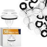 GOOACC 50Pcs Door Trim Panel Clip with Sealer Compatible with Mazda GJ6R-68-ABX GJ6R68AB2 Mazda Miata, RX-8,CX-9, Mazda 3, Mazda 5, Mazda 6, Mazda Speed6 (GRC-304)