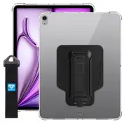 Armor-X (ZXS Series) 4 corner protection case With shoulder strap, hand strap kick stand & X-mount for iPad Air 13" ( M2/M3 ) Only [ZXS-iPad-A6CL-SX]