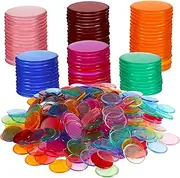 Garneck Counting Round Chips 500 Pcs Bingo Chips Bingo Game Markers Multiple Colors Perfect for Boys and Girls Carnival Classroom