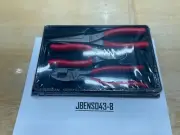 Snap-On Tools USA NEW RED 3 Piece Soft Grip Pliers / Cutters Set PLR300