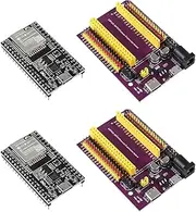 AITRIP 2sets ESP32-DevKitC Development Board WROOM-32U ESP32-WROOM-32U Module with 38Pins ESP32 Type-C USB and Micro USB Expansion Board