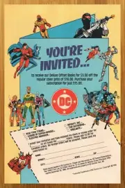 1986 DC Comics Subscription Vintage Print Ad/Poster Teen Titans Legion Art 90s