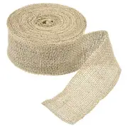 Burlap Ribbon, 2 Inch Wide Natural Jute Fabric Ribbon, 11 Yards