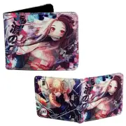 New Nezuko & Zenitsu Shojo Art DEMON SLAYER BiFold Wallet Kimetsu no Yaiba