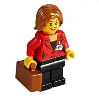 在飛比找蝦皮購物優惠-LEGO 樂高 60051 紅衣 女記者 單人偶 含手持公事