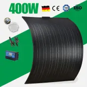 400W Flexible Solar Panel Kit Caravan Camping Portable Battery Charger Regulator