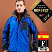 【西班牙-戶外趣】歐洲極地禦寒原裝男GORETEX二合一兩件式內刷毛高防風防水外套(男GTX-003M 紅黑 )