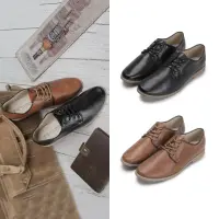 在飛比找momo購物網優惠-【FUFA Shoes 富發牌】簡約商務正裝皮鞋-黑/棕 2