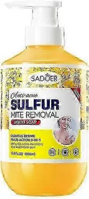 Purifying Sulfur Body Wash: Purify, Clarify, and Refresh-Deep Cleansing for a Clear & Moisturizes Skin,Enjoy a Soothing Shower Experience,Sulfur Soap