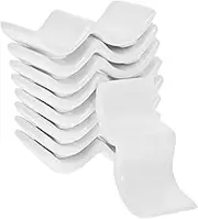 Hoement 10Pcs Ceramic Chopstick Rests and Fork Holders Elegant Utensil Stands for Home Restaurant and Party Use Prevents Rolling and Keeps Utensils Clean
