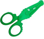 Children's Scissors | Craft Scissors with Decorative Shark Edge,Small Safety Scissors for Crafts, Scrapbooking Supplies, Christmas , Green
