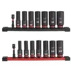Milwaukee Impact Socket Set (16-Piece) 3/8" Drive Metric/SAE Deep Hex Geometry