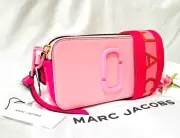MARC JACOBS Snapshot Camera Bag 961 Pink Multi Shoulder Bag New From Japan