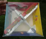 COMET REDI-FLITE Model Plane 1960s 1970s Rubber Band Toy BOXED RARE Cello Sealed
