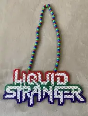NEW Liquid Stranger Kandi Perler Necklace EDM EDC Fest Rave Dance
