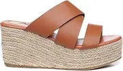 [Tarramarra] Women's Sandal Slides Crossover-Strap Platform Heels Slip-resistant Wedges Julie