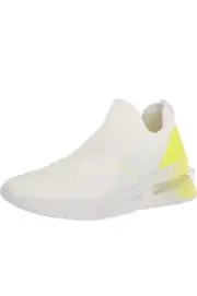 NEW Size 6 Nine West Sneakers Women's Shoes Neon White Wedge Stylish Spring