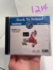 Brother Embroidery Software Back to School 20 Designs 3.5” Diskette SA604