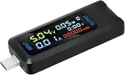 Type-C Tester DC Digital Voltmeter Amperimetro Current Voltage Amp Ammeter Detector Power Bank Charger Indicator Easy Install