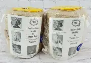 Lot Of 2 Vtg Macra World Macrame Cable Cord 200 Yds Total Tan