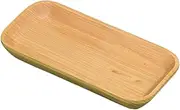 Alipis Natural Wooden Snack Serving Plate Rectangular Food Tray for Desserts Fruits and Appetizers for Home Hotel Parties Weddings and Events