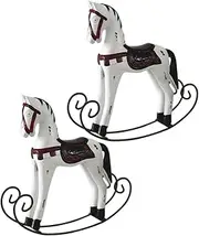 ibasenice 2pcs Wooden Desktop Adornment Handmade Retro Waddle Chic White Animal Decor for Home and Photo Prop