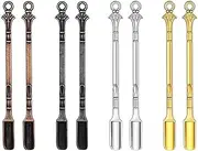 8 PCS Mini Precision Metal Spoons ，Mini Spoon Shovel Spoon，Four Colors，Easy to Carry for Filling Salt Spices