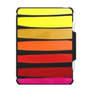 iPad Air 11-inch (M2/M3) Impact Folio Case Retro Stripes
