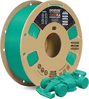OVERTURE High Speed PLA Filament 1.75mm, Turbo PLA for Fast Printing, Enhanced Flow Rate, Low Warping, 1kg (2.2lbs) Cardboard Spool, High Precision +/- 0.02mm (Green)