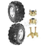 2pcs 18x9.50-8 Wheel Tyres Rim 4 Lugs Hubs Stub Axle ATV Go Kart Golf Cart Quad