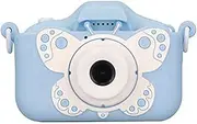 Byttlerom Butterfly Camera Cartoon HD Dual Cameras 3C Digital Mini Camera with 2 Inch Screen Support Video Recording for Boy Girl Birthday Gift