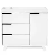 Hudson Babyletto baby change table dresser in white