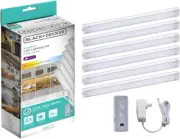 BLACK+DECKER LED under Cabinet Lighting Kit, Motion Sensor, Dimmable, Linkable,