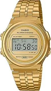 [Casio] A171WEG-9A Unisex Gold Digital Watch with Gold Band