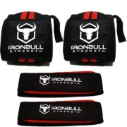 Wrist Wraps (20" Premium Quality) & Lifting Straps (Bundle Pack), Heavy Duty ...