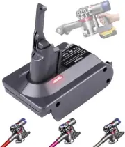 For Dyson V7 V8 Battery Adapter for Dewalt 20V Battery Convert To Vacuum Cleaner