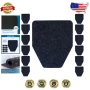 High-Quality 12 Pack Urinal Mats - Dark Gray Rubber Floor Protection 17.7"x20.5"